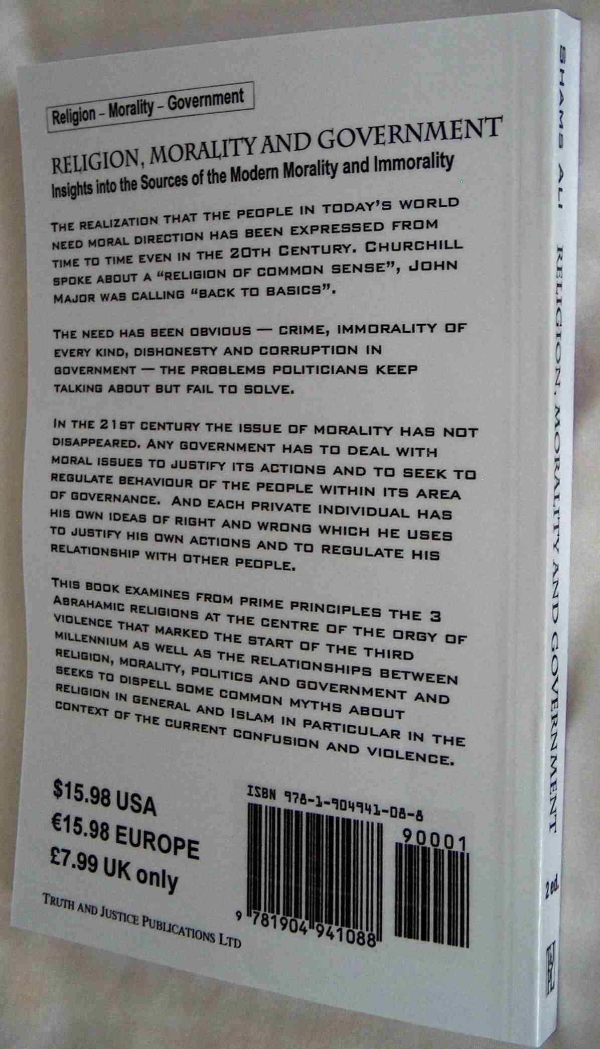 Book Rear View